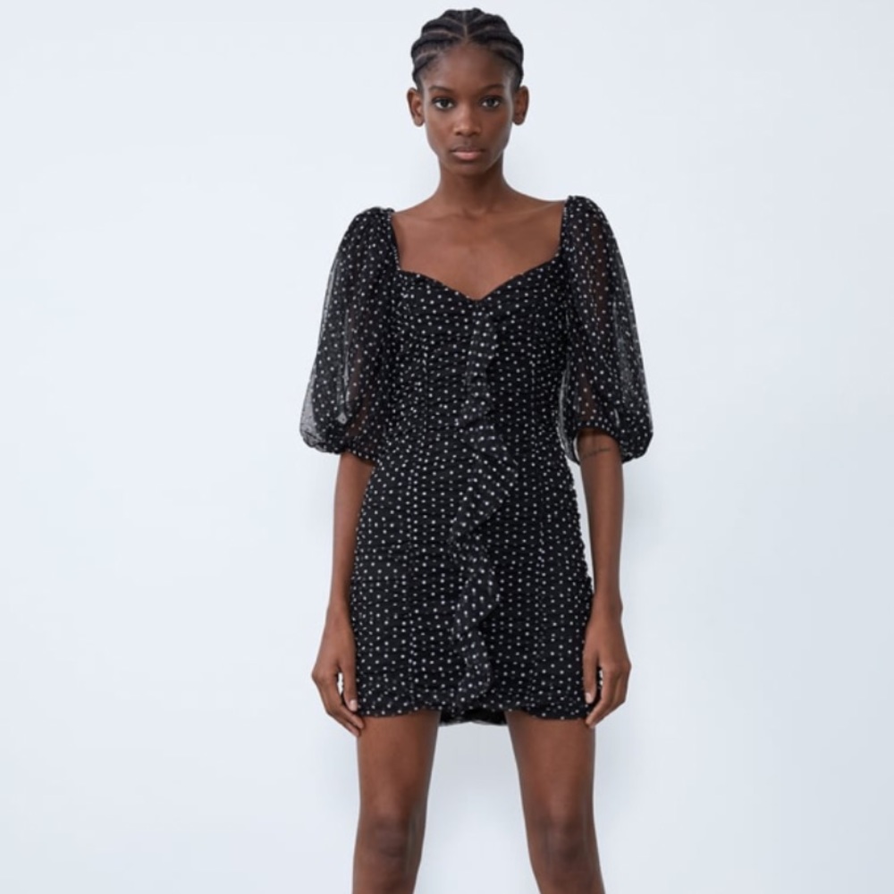 Tulle dot dress